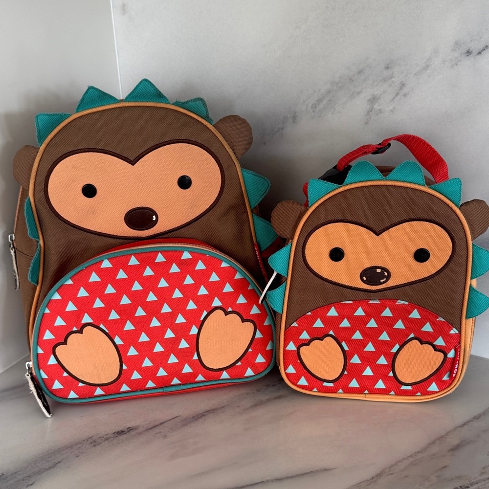 SKIP HOP ZOO Hedgehog Backpack and Lunchbox Set